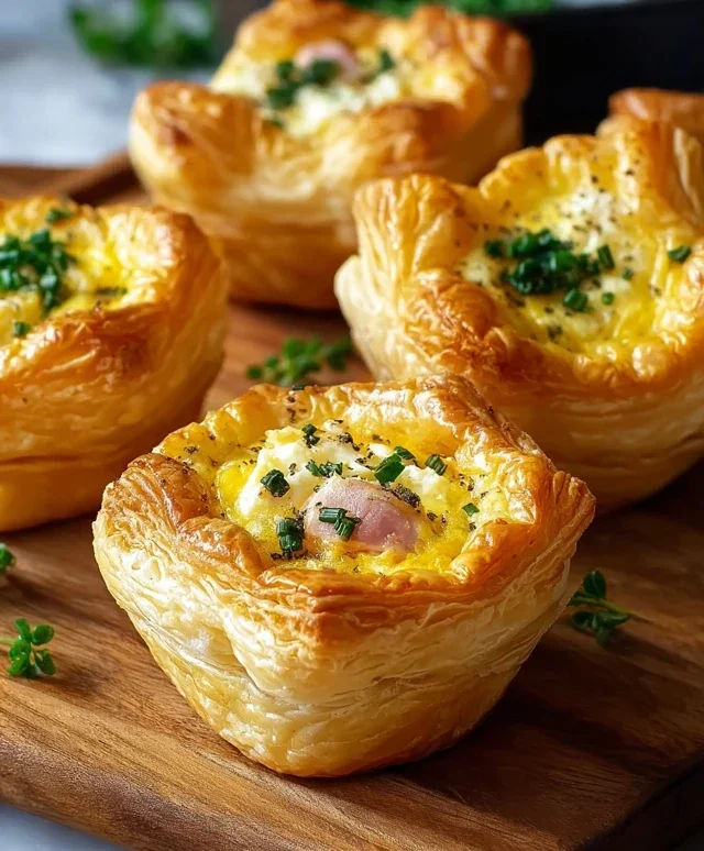 Savory Puff Pastry Cups