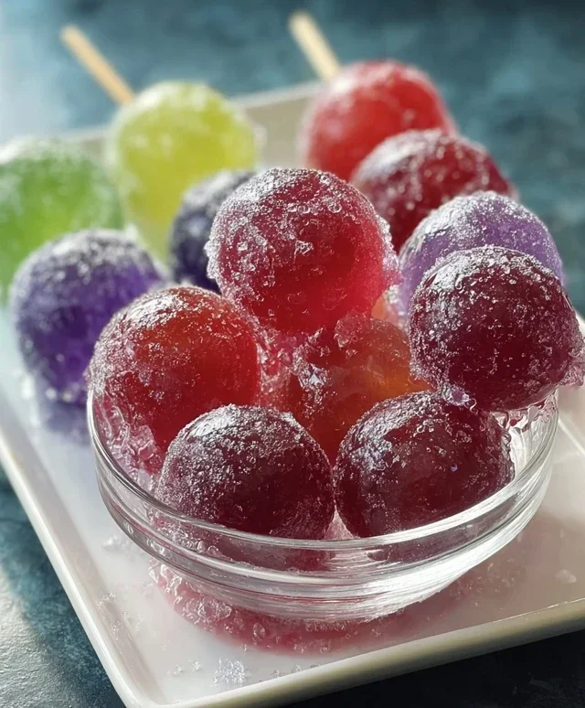 Frozen Candy Grapes with Jell-O