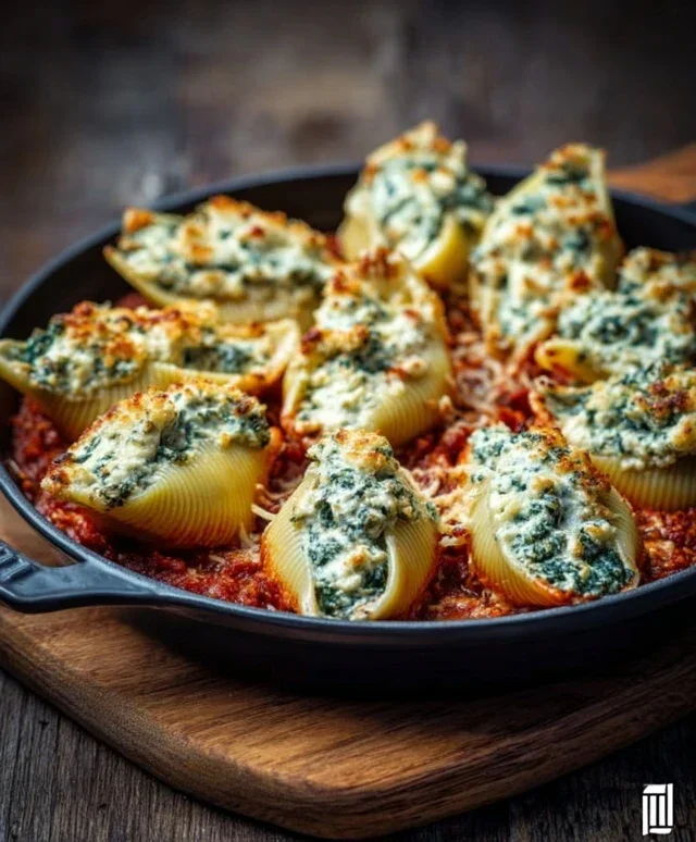 Spinach and Ricotta Stuffed Shells Recipe