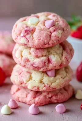 Strawberry Cake Mix Cookies