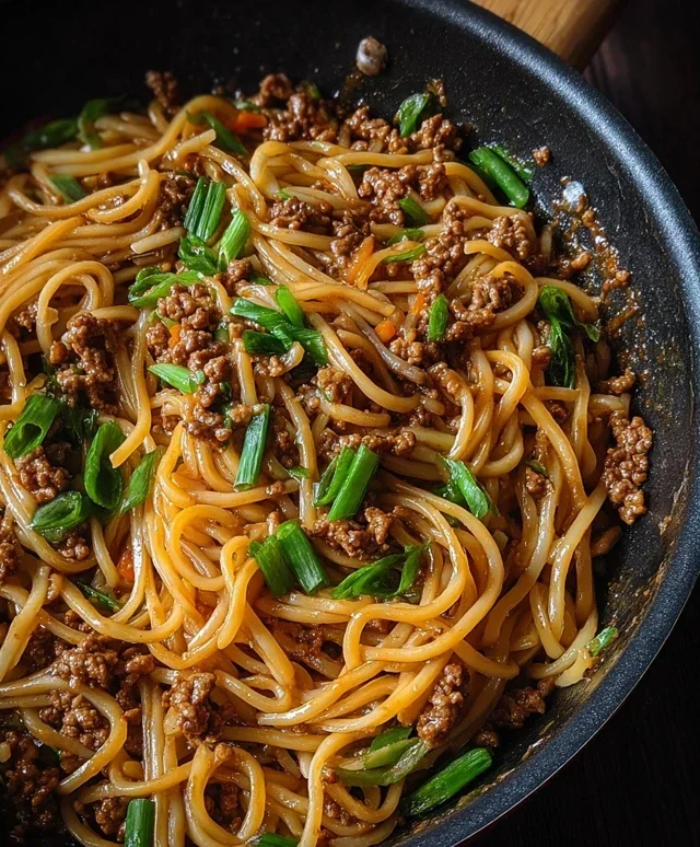 Asian Ground Beef Noodles