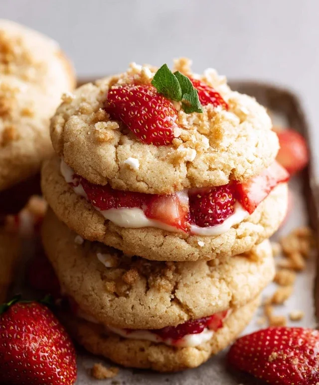 Strawberry Shortcake Cookies