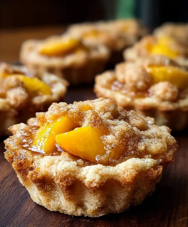 Peach Cobbler Cookie Cups