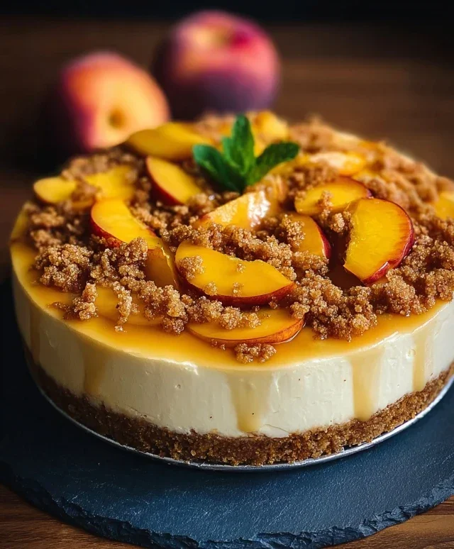 Peach Cobbler Cheesecake Recipe