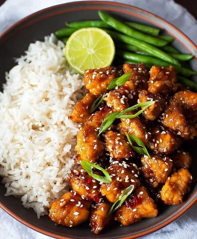 Healthy Sesame Chicken Dish