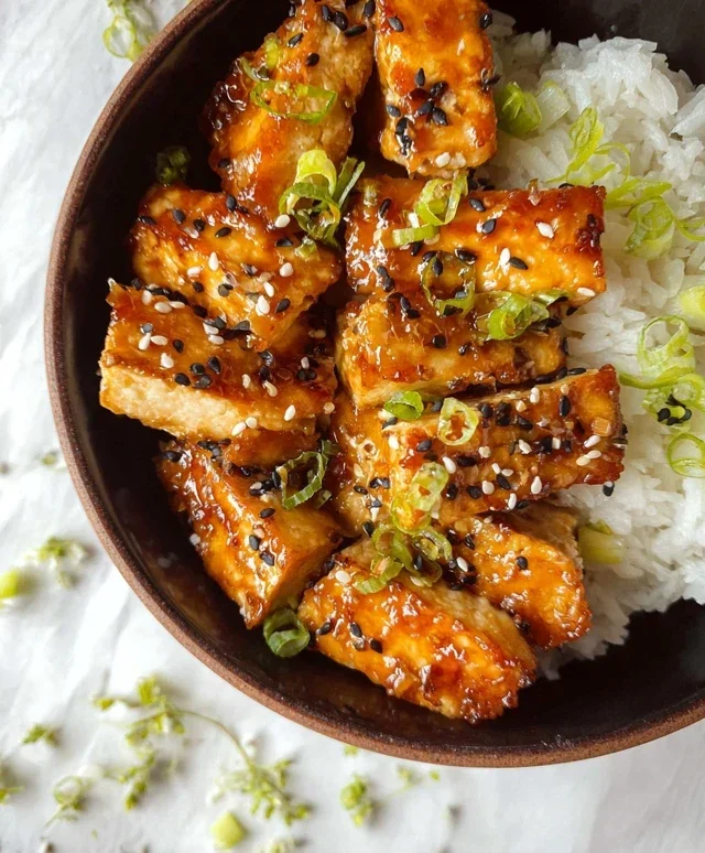 Honey Garlic Tofu