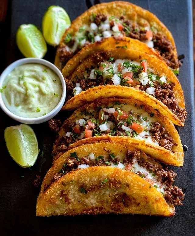 Crispy Ground Beef Tacos