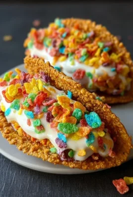 Fruity Pebbles Cheesecake Tacos