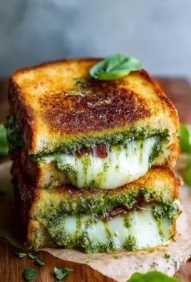 Sourdough Pesto Grilled Cheese