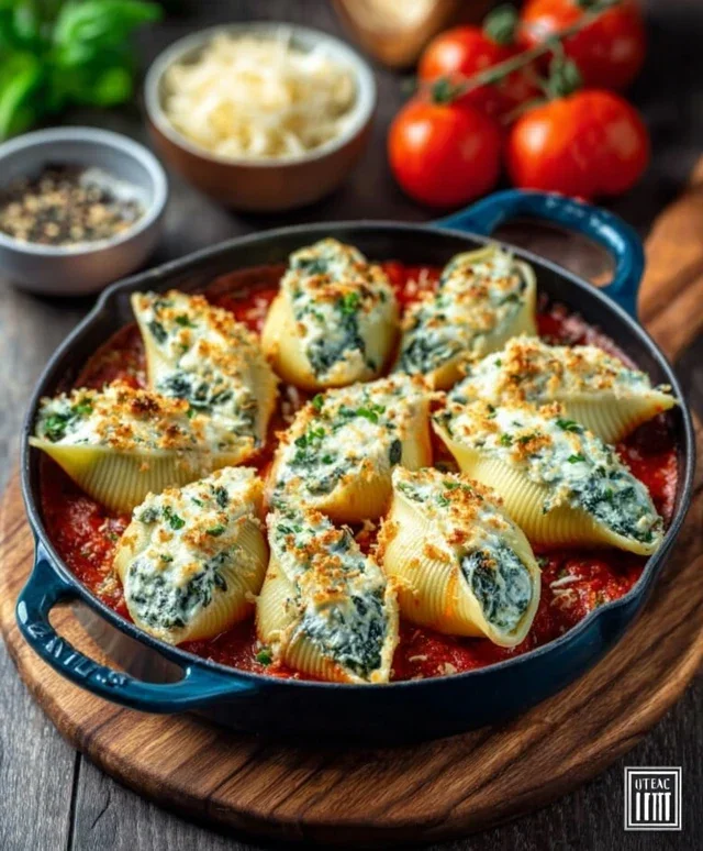 Spinach and Ricotta Stuffed Shells Recipe