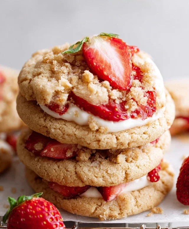 Strawberry Shortcake Cookies