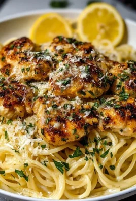 Lemon Garlic Butter Chicken Parmesan Linguine