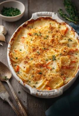 Cheesy Garlic Carrot Gratin – Creamy, Sweet & Savory