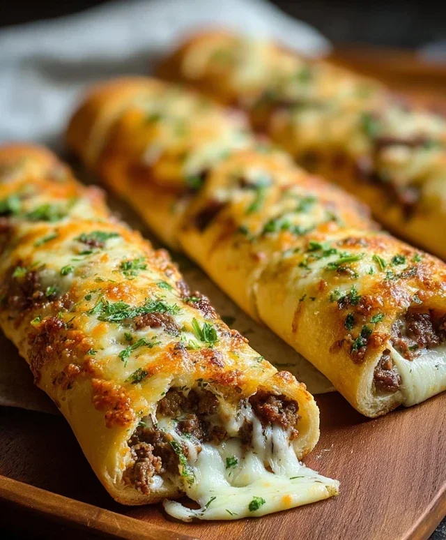 Philly Cheesesteak Stuffed Cheesy Breadsticks