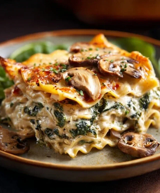Mushroom And Spinach Lasagna Recipe