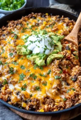 Cheesy Taco Rice Skillet