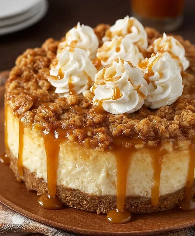 Apple Crisp Cheesecake Delight