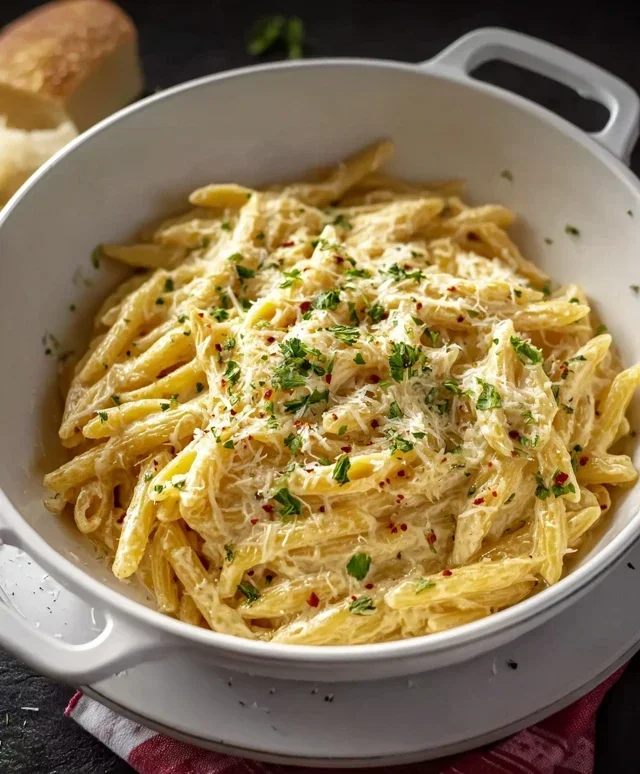 One Pot Creamy Garlic Pasta (Just 20 Minutes!)