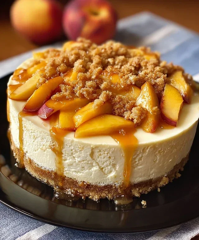 Peach Cobbler Cheesecake Recipe