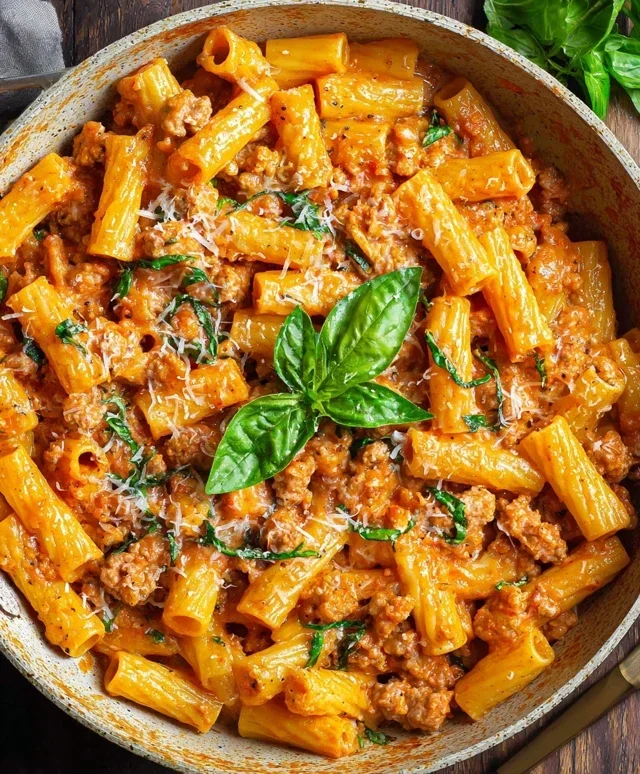 Creamy Sausage Rigatoni (One-Pan, 30-Minute Meal)