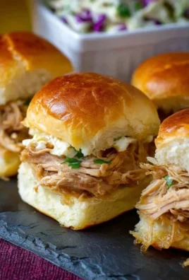 Crock Pot Mississippi Chicken Sliders