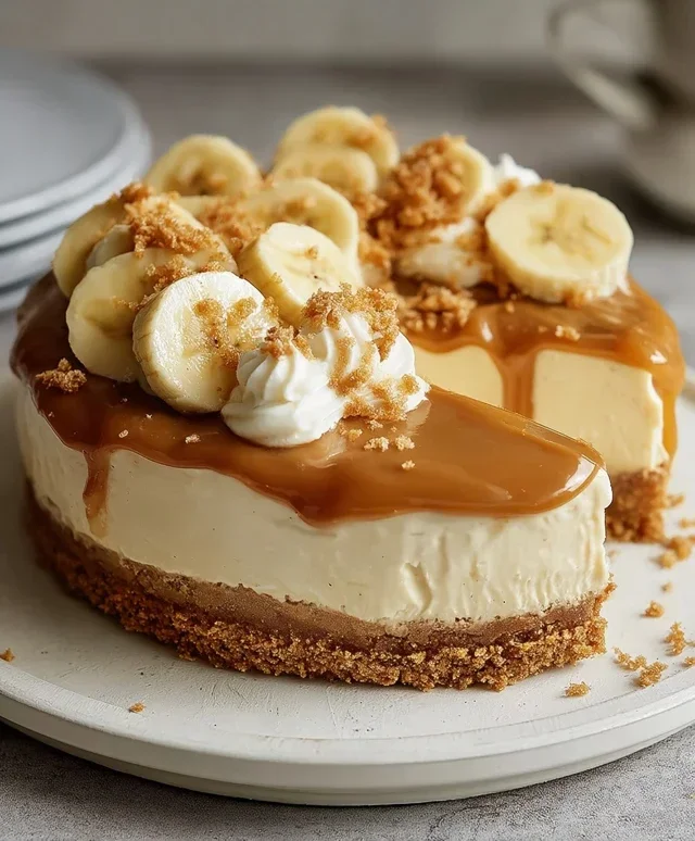 No-Bake Banoffee Cheesecake
