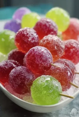 Frozen Candy Grapes with Jell-O
