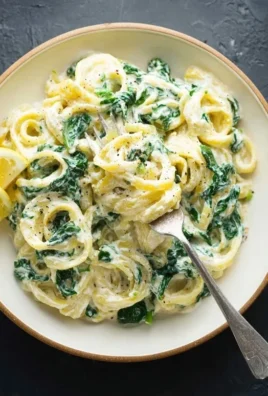 Lemon ricotta pasta & spinach