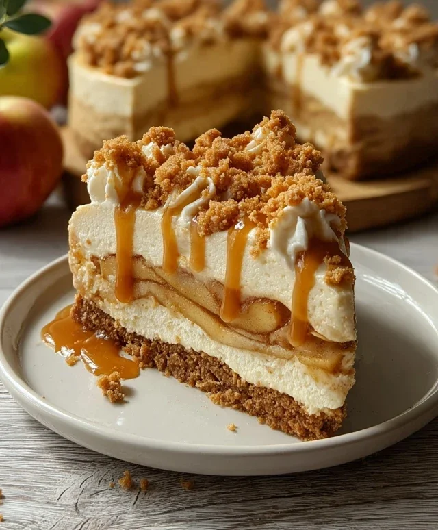 No bake Apple pie cheesecake