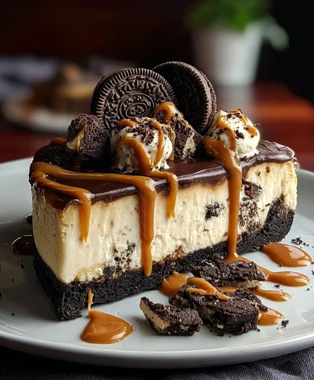 Oreo & Caramel Cheesecake