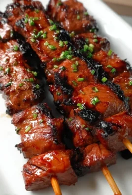 BBQ Beef Skewers with Filipino BBQ Marinade
