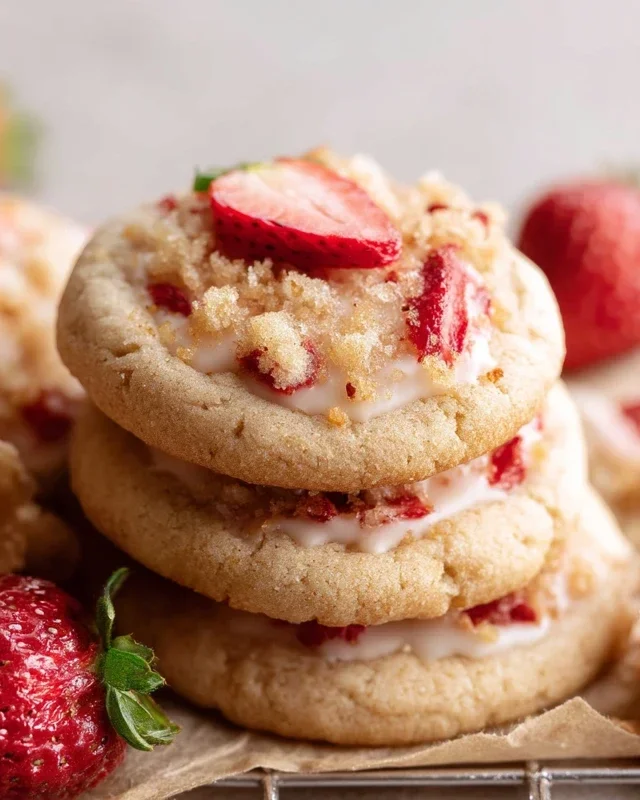 Strawberry Shortcake Cookies