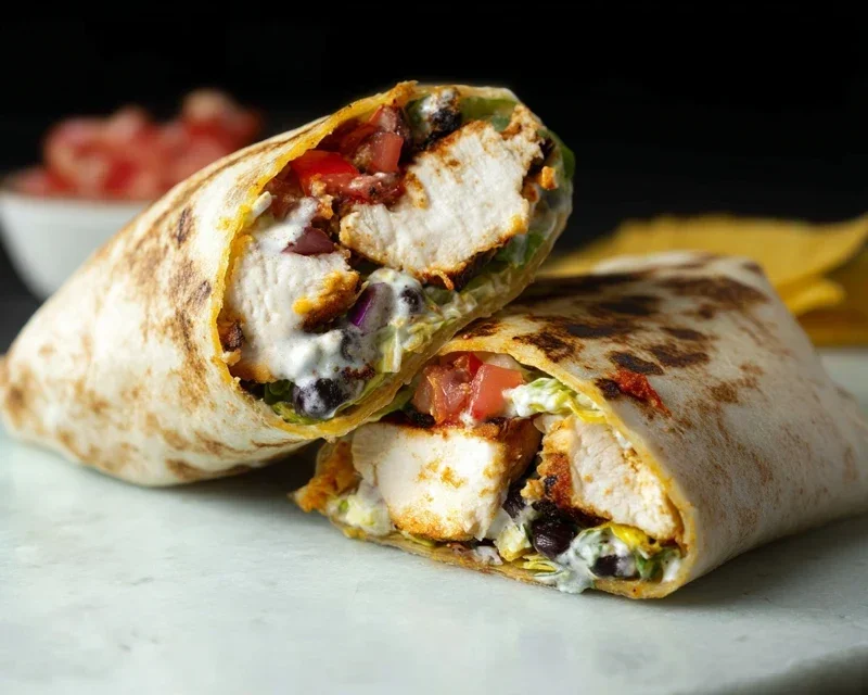 Chipotle Ranch Grilled Chicken Burrito