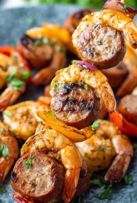 Sausage and Shrimp Kabobs