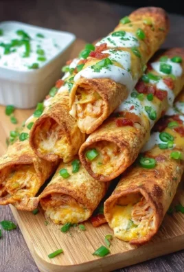 Jalapeno Popper Chicken Taquitos