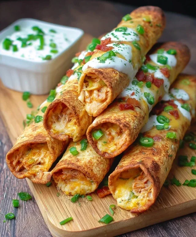 Jalapeno Popper Chicken Taquitos