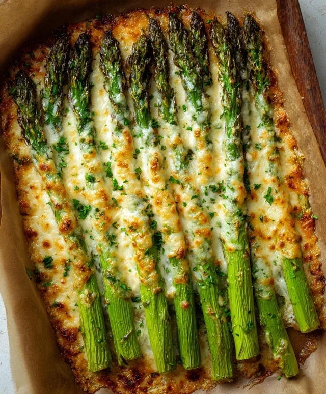 Cheesy Baked Asparagus