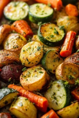 Garlic Herb Roasted Potatoes Carrots and Zucchini