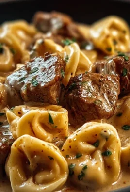 Cracked Garlic Steak Tortellini in Creamhouse Sauce Bliss