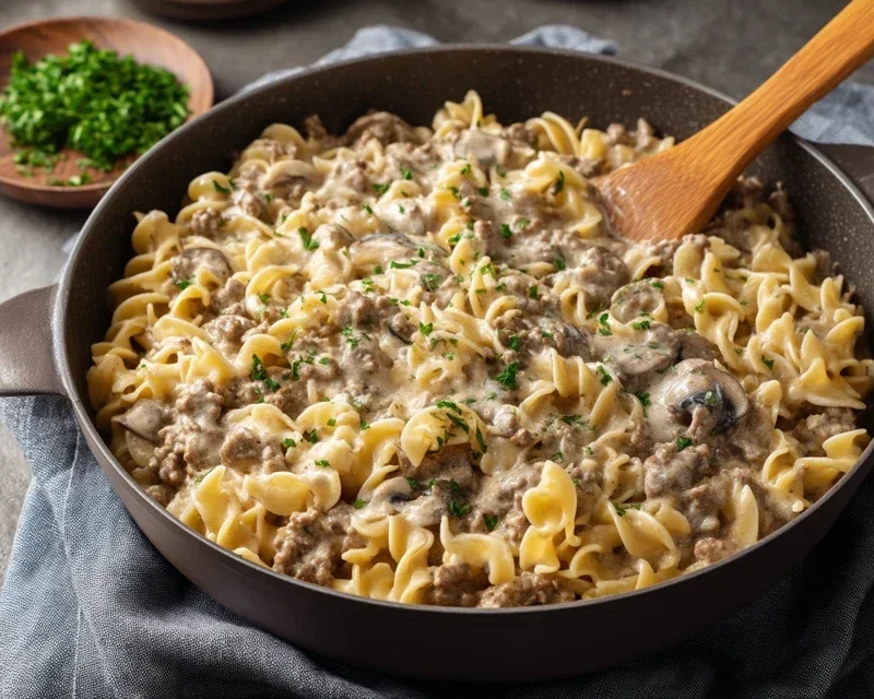 30-Minute Ground Beef Stroganoff