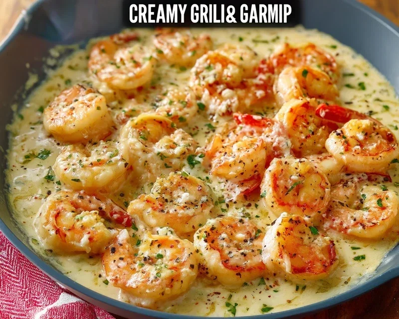 Creamy Garlic Shrimp (15 mins)
