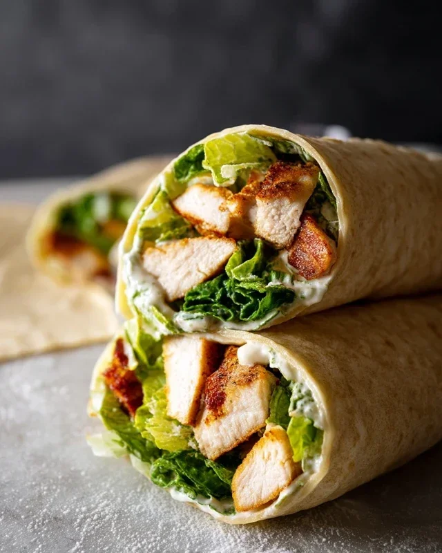 Chicken Caesar Wraps