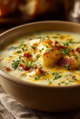 Hearty Cheddar Garlic Herb Potato Soup Recipe