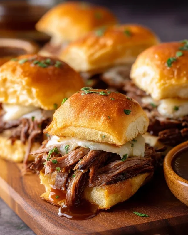 Easy French Dip Sliders Recipe