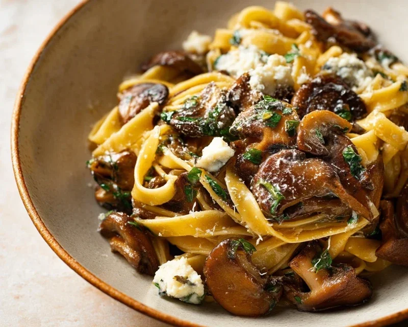 Garlic Mushroom Pasta