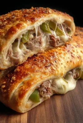 Philly Cheesesteak Stromboli
