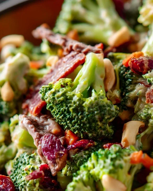 Broccoli Salad with Beef Bacon