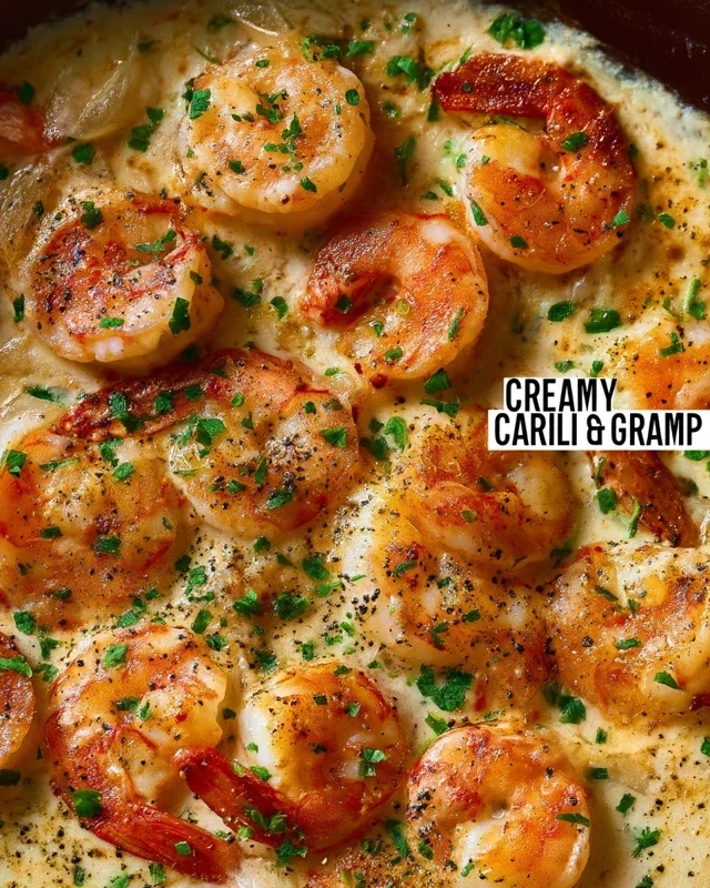 Creamy Garlic Shrimp (15 mins)