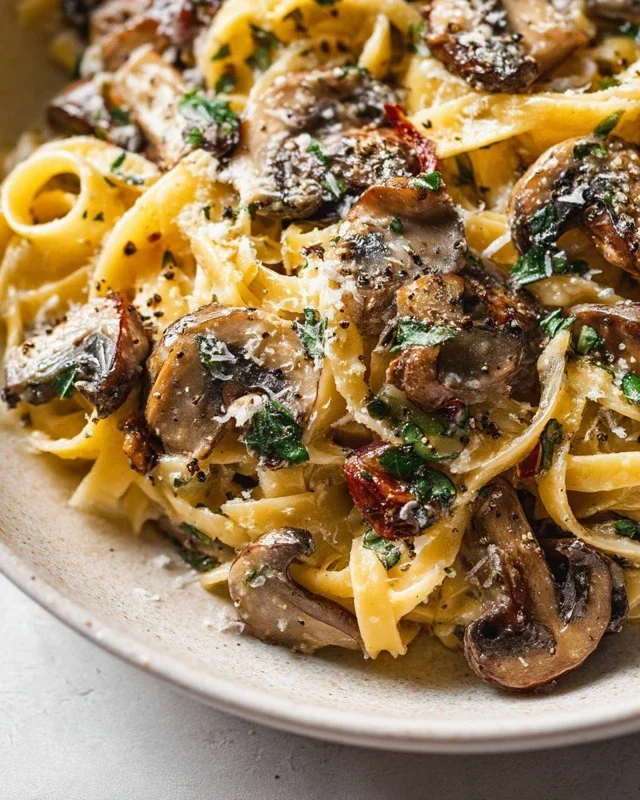 Garlic Mushroom Pasta