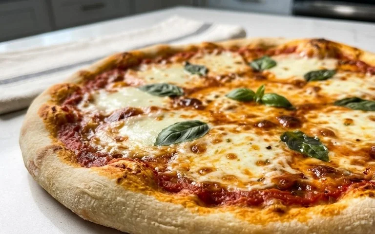 An excellent No Yeast Pizza Dough - quick easy homemade pizza!
